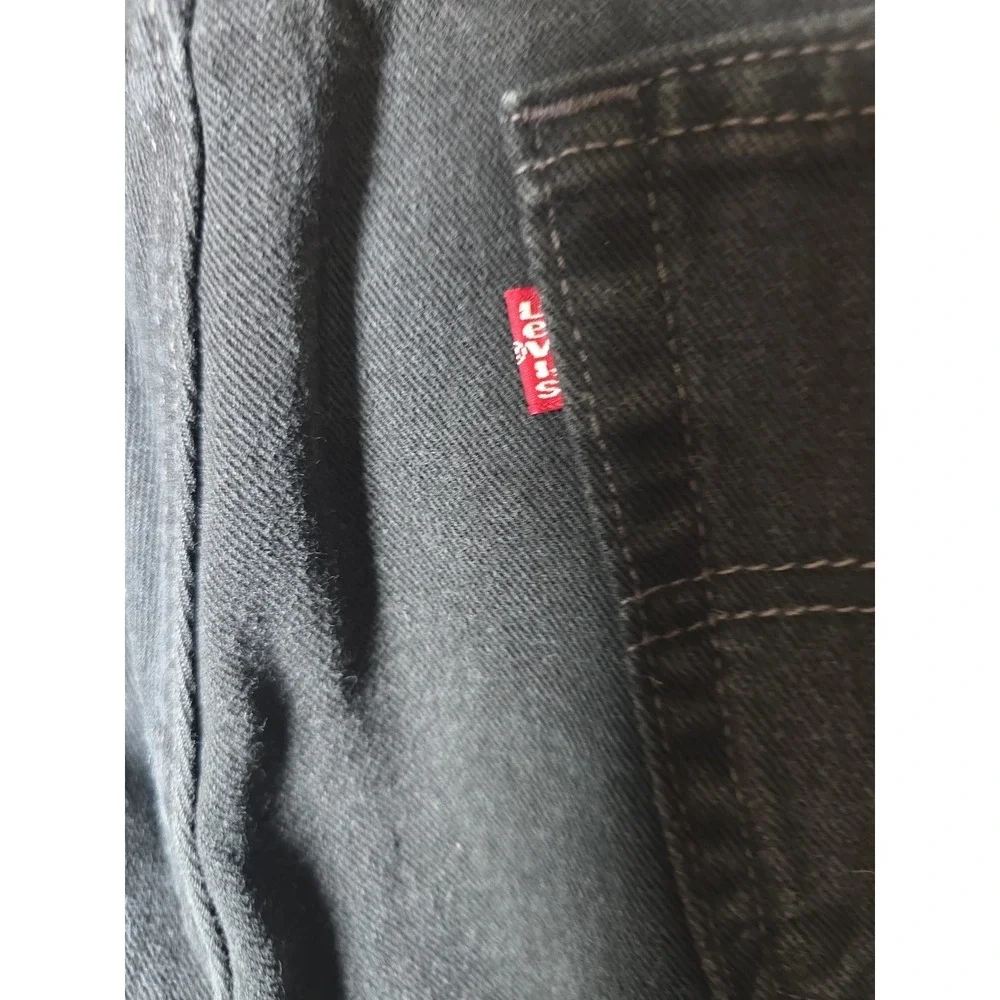 Levis 505 Vintage Jeans Men's 36x32 Black Regular Fit Straight Made in USA Y2K